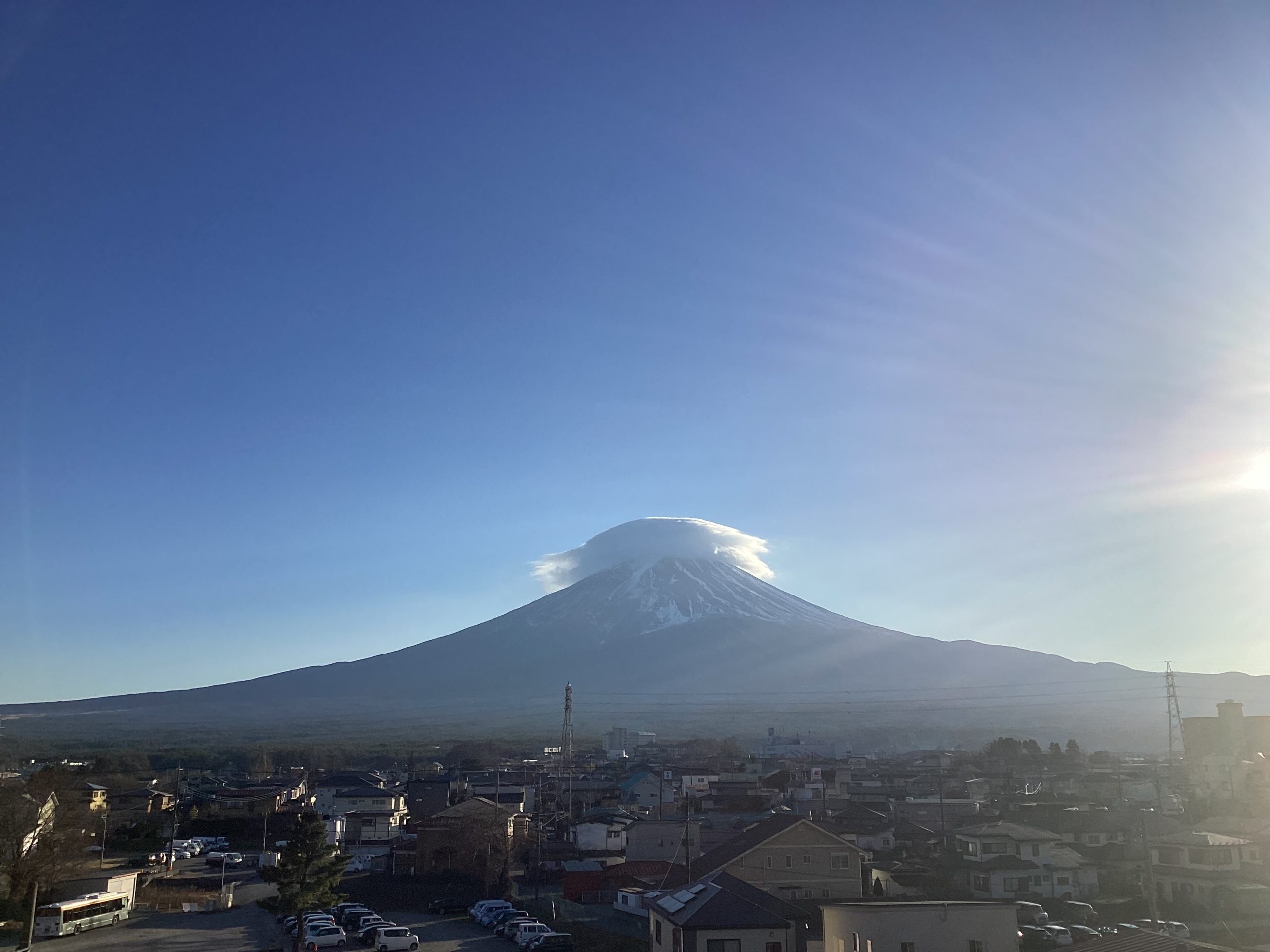 富士山にかかる帽子🗻